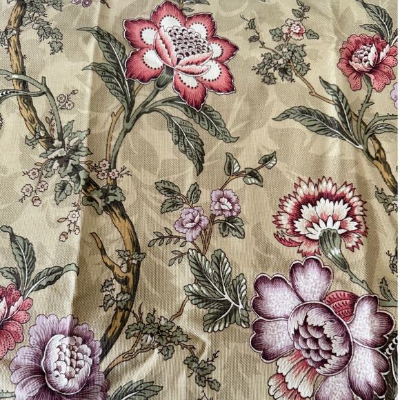 NWT Waverly Drapery Rod Pocket Panel 52 x 84 Mandalay Camel Botanicals Lined - Picture 7 of 9